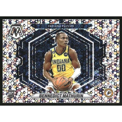 2022-23 Panini Mosaic Rookie Variations Fast Break #210 Bennedict Mathurin
