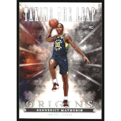 2022-23 Panini Origins Taking the Leap #17 Bennedict Mathurin