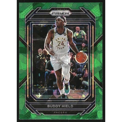 2022-23 Panini Prizm Prizms Green Ice #95 Buddy Hield