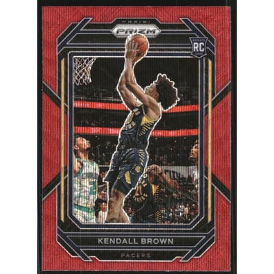 2022-23 Panini Prizm Prizms Ruby Wave #225 Kendall Brown