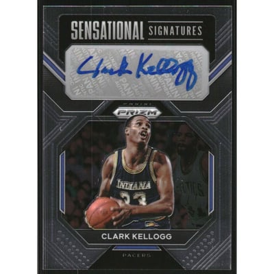 2022-23 Panini Prizm Sensational Signatures #7 Clark Kellogg