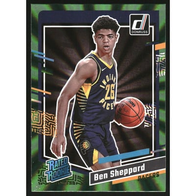 2023-24 Donruss Holo Green Laser #246 Ben Sheppard