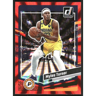 2023-24 Donruss Holo Red Laser #12 Myles Turner