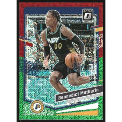 2023-24 Donruss Optic Choice Red and Green #122 Bennedict Mathurin