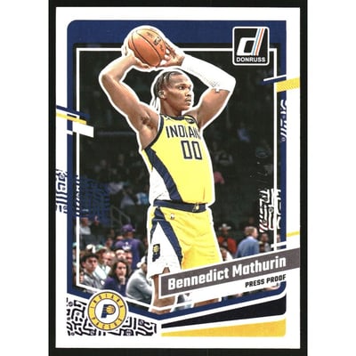 2023-24 Donruss Press Proof Purple #101 Bennedict Mathurin
