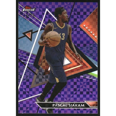 2023-24 Finest Purple Checkerboard Refractors #162 Pascal Siakam UC