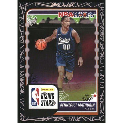 2023-24 Hoops Haunted Hoops Holo Webs #286 Bennedict Mathurin RS