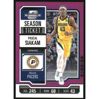 2023-24 Panini Contenders Optic Pink #88 Pascal Siakam