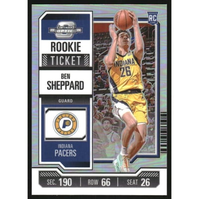 2023-24 Panini Contenders Optic Rookies Silver #23 Ben Sheppard