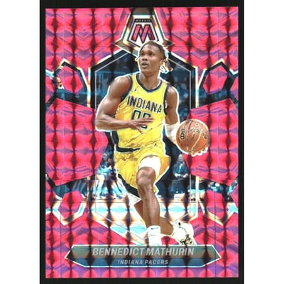 2023-24 Panini Mosaic Mosaic Pink #71 Bennedict Mathurin