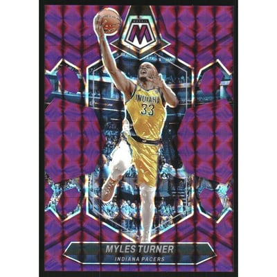 2023-24 Panini Mosaic Mosaic Purple #198 Myles Turner