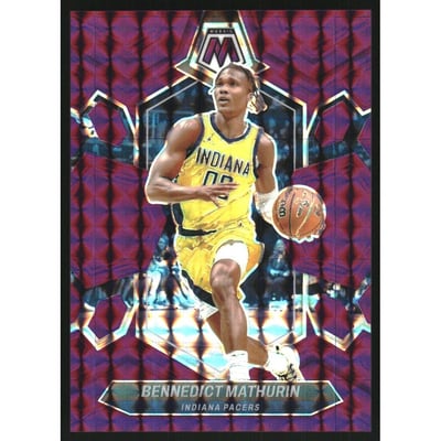 2023-24 Panini Mosaic Mosaic Purple #71 Bennedict Mathurin