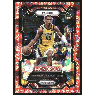 2023-24 Panini Prizm Monopoly Free Parking #35 Bennedict Mathurin