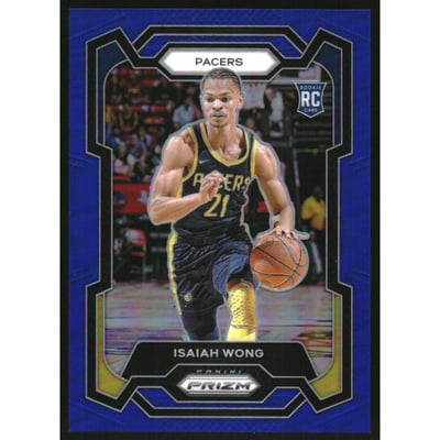 2023-24 Panini Prizm Prizms Blue #154 Isaiah Wong