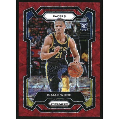 2023-24 Panini Prizm Prizms Choice Red #154 Isaiah Wong
