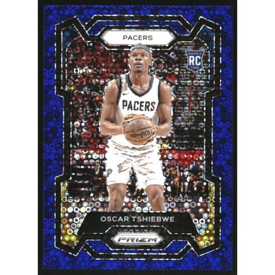 2023-24 Panini Prizm Prizms Fast Break Blue #292 Oscar Tshiebwe