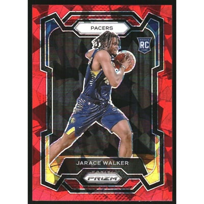 2023-24 Panini Prizm Prizms Red Ice #168 Jarace Walker