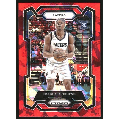 2023-24 Panini Prizm Prizms Red Ice #292 Oscar Tshiebwe