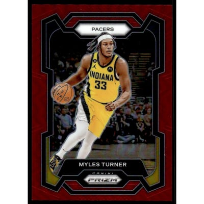2023-24 Panini Prizm Prizms Red #34 Myles Turner