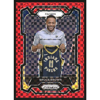 2023-24 Panini Prizm Prizms Red Power #67 Bruce Brown