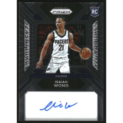 2023-24 Panini Prizm Sensational Signatures #33 Isaiah Wong