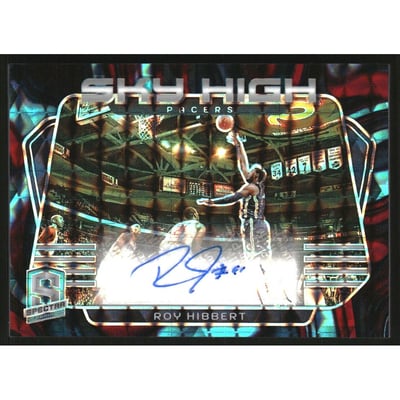 2023-24 Panini Spectra Sky High Signatures Interstellar #26 Roy Hibbert/75