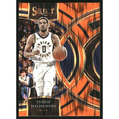 2023-24 Select Prizms Orange Flash #172 Tyrese Haliburton
