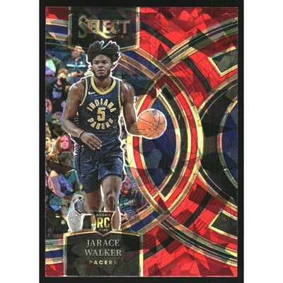 2023-24 Select Prizms Red Cracked Ice #133 Jarace Walker