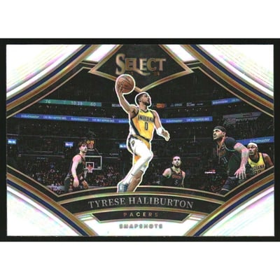 2023-24 Select Snapshots Silver Prizms #18 Tyrese Haliburton