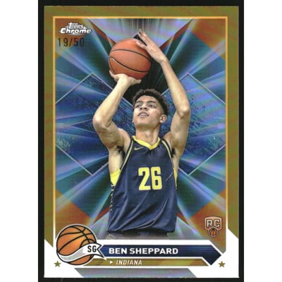 2023-24 Topps Chrome Gold Refractors #83 Ben Sheppard