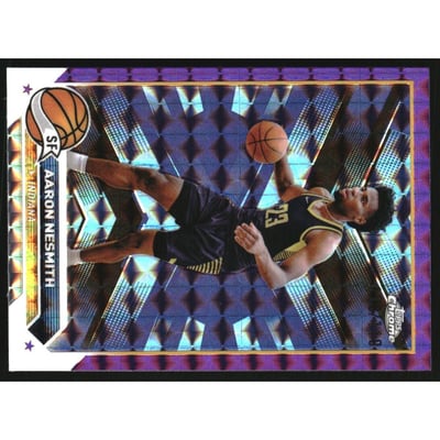 2023-24 Topps Chrome Purple Geometric Refractors #103 Aaron Nesmith