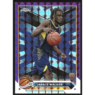 2023-24 Topps Chrome Purple Geometric Refractors #151 Jarace Walker