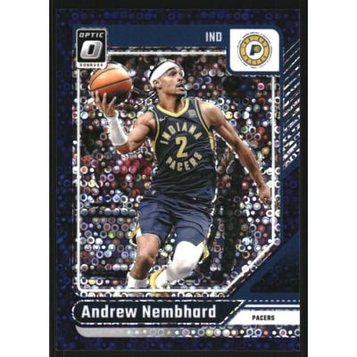 2024-25 Donruss Optic Fast Break Purple #25 Andrew Nembhard