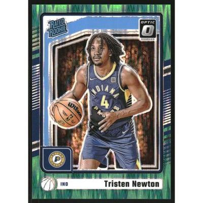 2024-25 Donruss Optic Green Shock #285 Tristen Newton RR