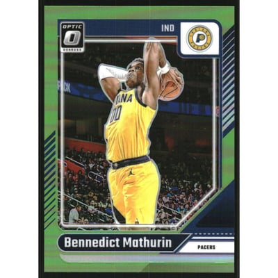 2024-25 Donruss Optic Lime Green #163 Bennedict Mathurin