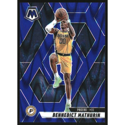 2024-25 Panini Mosaic Mosaic Blue Seismic #154 Bennedict Mathurin
