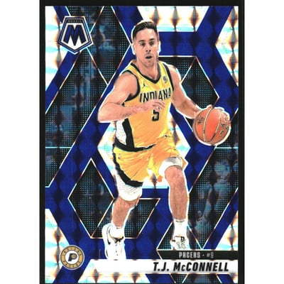2024-25 Panini Mosaic Mosaic Choice Blue #129 T.J. McConnell