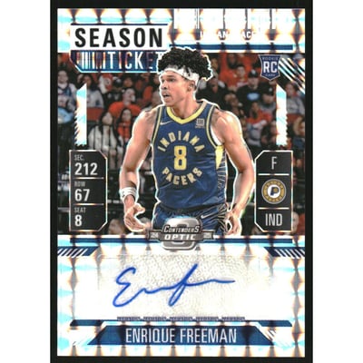 2024-25 Panini Mosaic Rookie Variation Season Ticket Signatures #25 Enrique Freeman