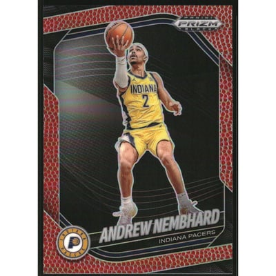 2024-25 Panini Prizm Black Prizms Basketball #180 Andrew Nembhard
