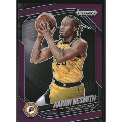 2024-25 Panini Prizm Black Prizms Purple #220 Aaron Nesmith