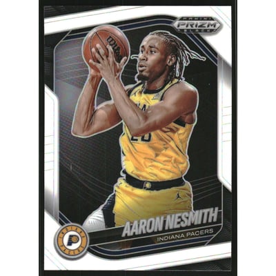 2024-25 Panini Prizm Black Prizms White #220 Aaron Nesmith