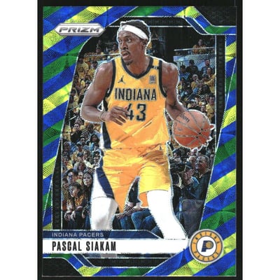 2024-25 Panini Prizm Prizms Choice Blue Yellow and Green #62 Pascal Siakam