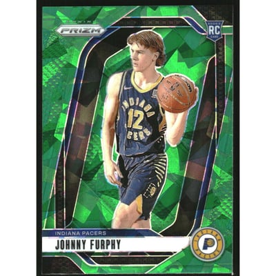 2024-25 Panini Prizm Prizms Green Ice #237 Johnny Furphy