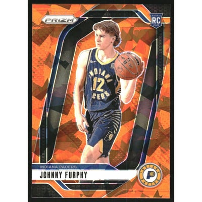 2024-25 Panini Prizm Prizms Orange Ice #237 Johnny Furphy