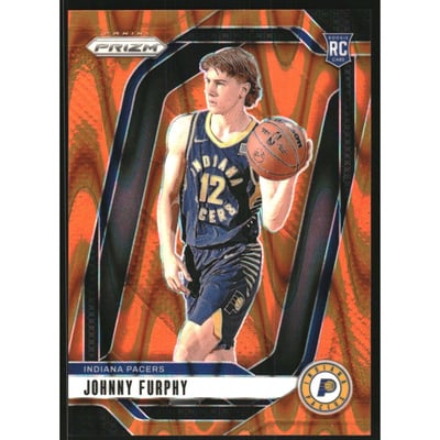 2024-25 Panini Prizm Prizms Orange Seismic #237 Johnny Furphy