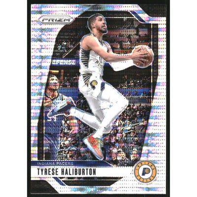 2024-25 Panini Prizm Prizms Pulsar #99 Tyrese Haliburton