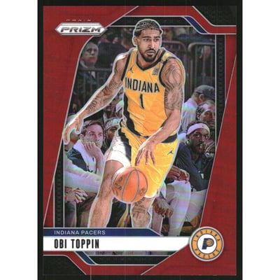 2024-25 Panini Prizm Prizms Red #11 Obi Toppin