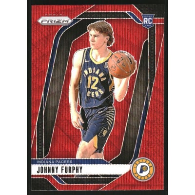 2024-25 Panini Prizm Prizms Ruby Wave #237 Johnny Furphy