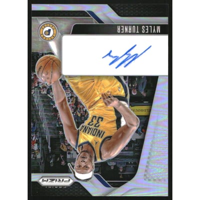 2024-25 Panini Prizm Signatures Prizms Silver #18 Myles Turner