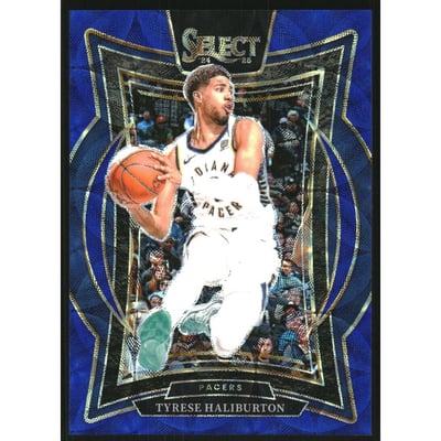 2024-25 Select Blue Scope Prizms #64 Tyrese Haliburton